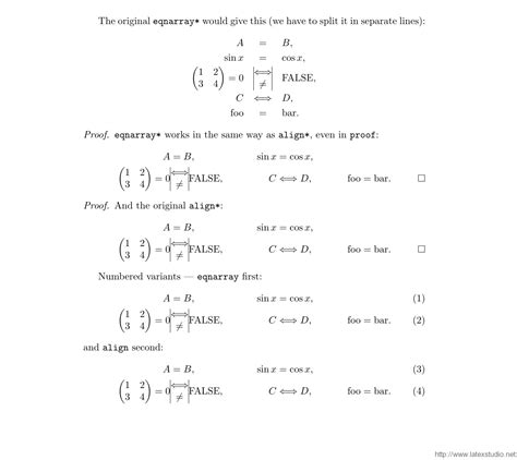 Latex技巧859：让eqnarray的对齐与align一样好用 Latex工作室