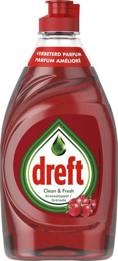 Dreft Clean Care Afwasmiddel Granaatappel 10 X 340 Ml Bol