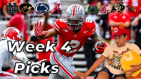 BIG WEEK College Football Picks Week 4 YouTube