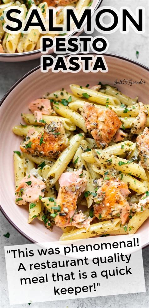 Salmon Pesto Pasta Salmon Pasta Recipes Pesto Salmon Pesto Pasta Recipes