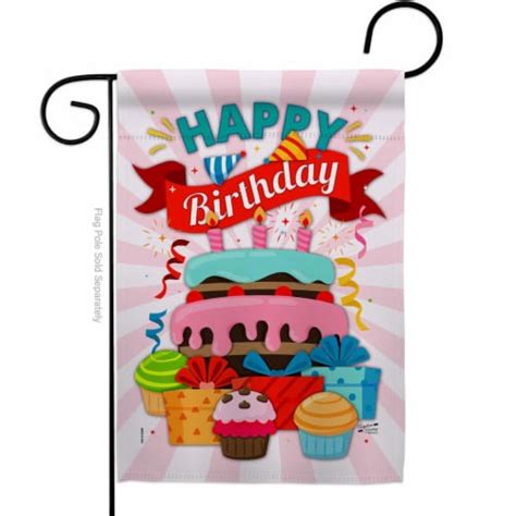 Angeleno Heritage G135080 BO Happy Birthday Cake Celebration Double