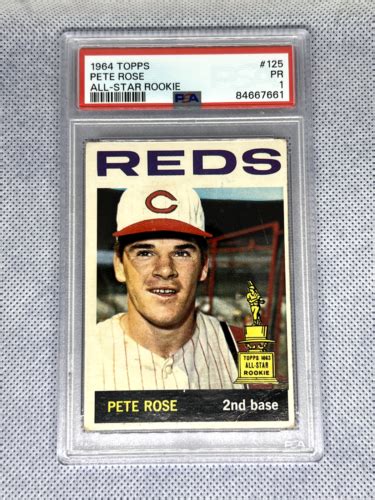 Topps Baseball Pete Rose All Star Rookie Psa Ebay