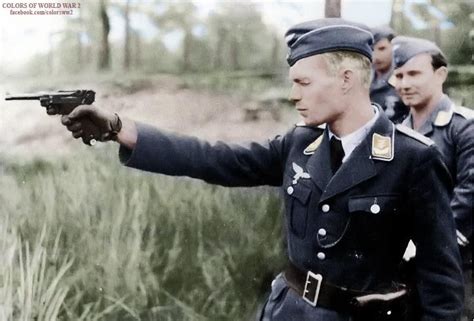 Luftwaffe Officer Training With The Luger P08 Date Unknown R