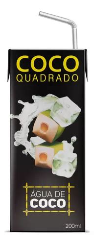 Coco Quadrado Água De Coco Tradicional Cx 27 200ml Parcelamento sem juros