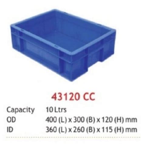 Hdpe Material Made Blue L Rectangular Shape Solid Box Style