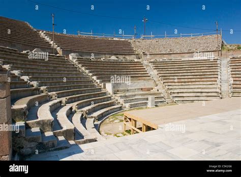 Antique Theater In Asclepion Sanctuary Of Asclepius Of Pergamon