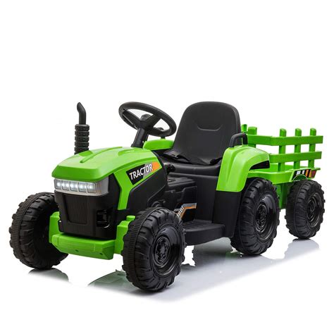 Buy Tobbi 12v Battery Powered Toy Tractor With Trailer And 35w Dual