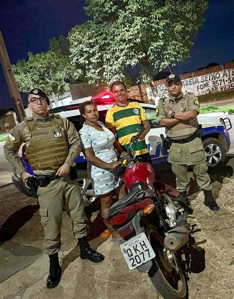 Pol Cia Militar Recupera Moto Furtada Durante Patrulhamento No Aureny