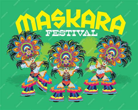 Premium Vector Bacolod Maskara Festival Philippines Fiesta