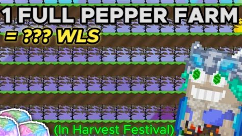 Profit Full Pepper Farm In Harvest Festival Growtopia Youtube