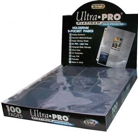 Ultra Pro 9 Pocket Hologram Platinum Box 100 Pages At Mighty Ape Nz