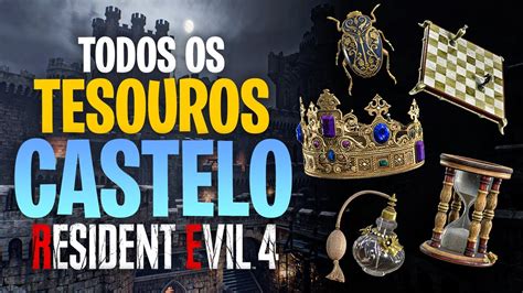 TODOS OS TESOUROS DO CASTELO RESIDENT EVIL 4 REMAKE YouTube