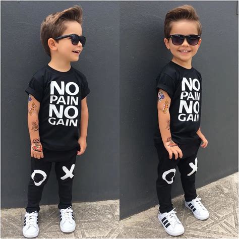 Children Boys Clothing 2pcs Kids Baby Toddler Boy Clothes Set T Shirt