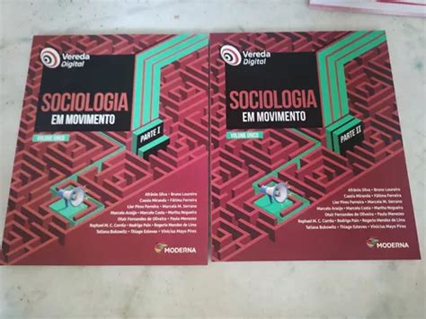 Vereda Digital Sociologia Em Movimento Parte 1 E 2 Vol Único Frete grátis