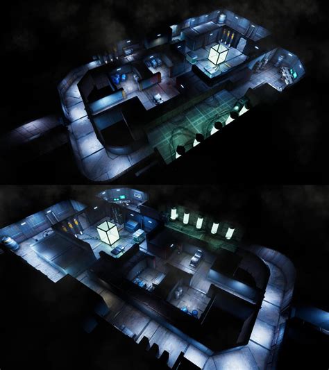 Research Facility 30x54 Sci Fi Variant R Battlemaps