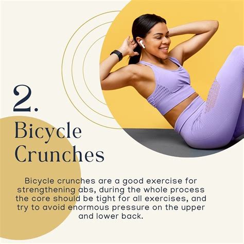 How To Do Bicycle Crunches Lie Flat On Your Back On A Mat With By