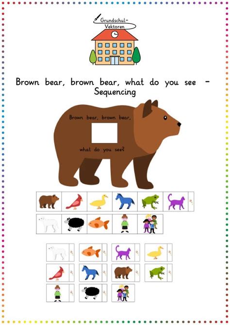 Brown Bear Brown Bear What Do You See Sequencing Material De La