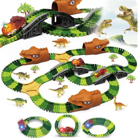 Buy Dinosaur Toys Race Track Car Toy Set 268pcs Create A Dinosaur World