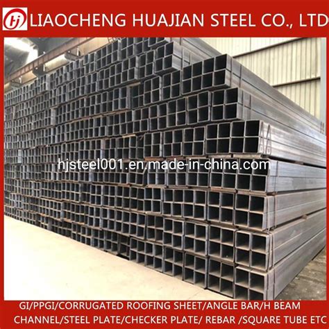 Mild Rhs Shs Hollow Section Rectangular Galvanized Steel Square Tube For Fence Tubing China