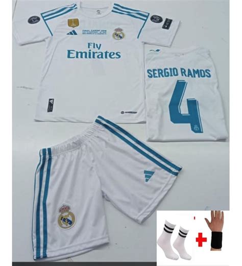 Çiçek Sepeti Sergio Ramos Real Madrid 2018 Beyaz Iç Saha 4 Lü Set Çocuk