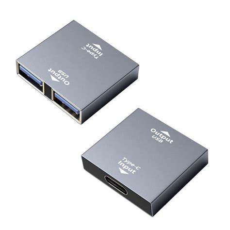 Usb C To Dual Usb Adapter Usb C Female To Dual Usb Female Connector