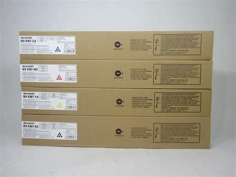 SHARP TONER SET MX 61NT CA MX 61NT MA MX 61NT YA MX 61NT BA EBay