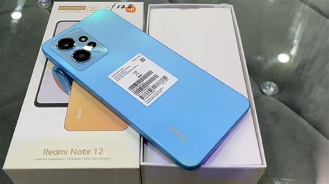 Redmi Note 12 6GB 128GB Blue Unboxing First Look Review Redmi