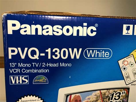 Panasonic Pvq 130w 13″ Crt Tv Vcr Combo Retro Gaming Television White Sealed Welcome To The