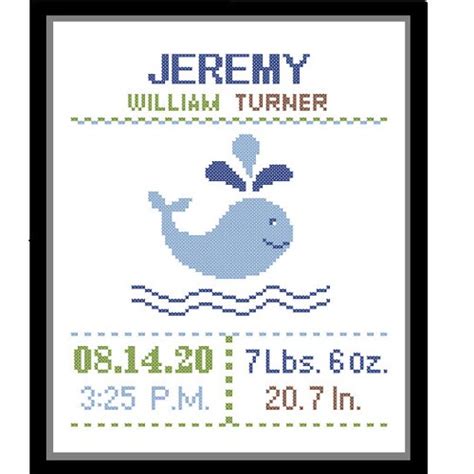 Twins Baby Cross Stitch Pattern Birth Announcement Custom Etsy