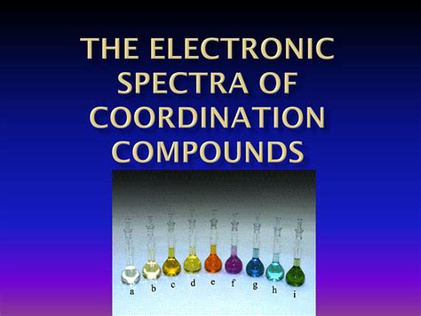 SOLUTION Electronic Spectra Of Coordination Compounds Studypool