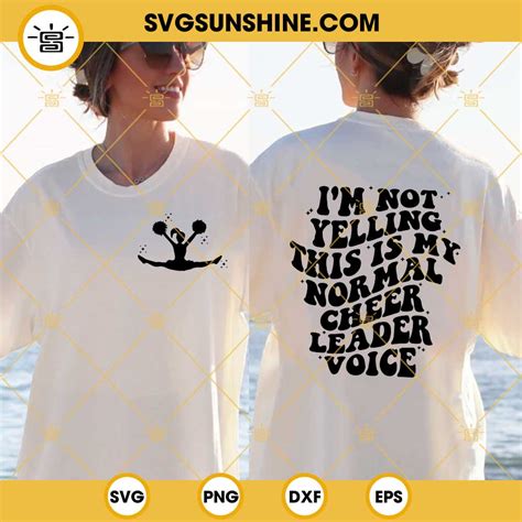 Im Not Yelling This Is My Cheerleader Voice Svg Cheerleading Svg
