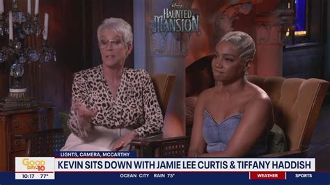 Jamie Lee Curtis Tiffany Haddish Talk Haunted Mansion YouTube