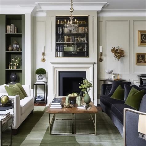 Elegant Olive Green And Cream Living Room Design Muse Ai