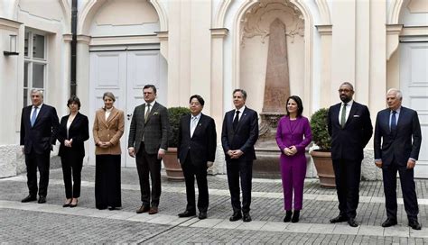 G7 Foreign Ministers Agree To Continue Support For Ukraine Maintain