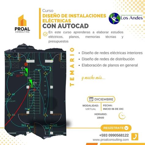 Cursos de Diseño de Instalaciones Eléctricas con Autocad Proalconsulting