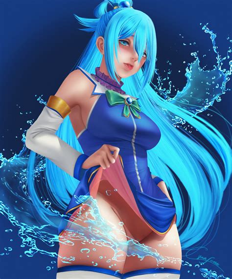Aqua Konosuba Kono Subarashii Sekai Ni Shukufuku Wo Anime Fandoms Anime Pussy