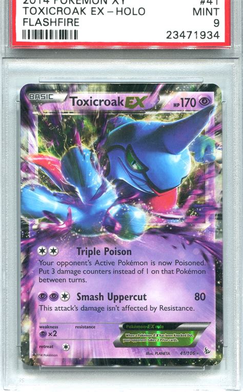 Pokemon Flashfire Single Toxicroak EX PSA 9 23471934 DA Card World