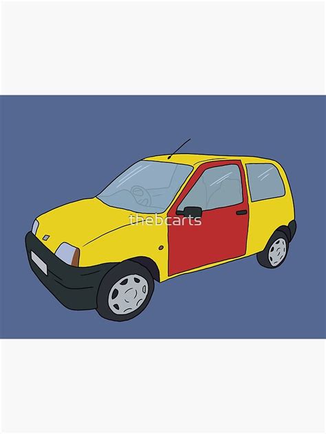 Inbetweeners Yellow Car Poster For Sale By Thebcarts Redbubble