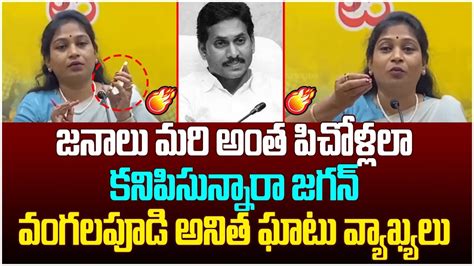 Vangalapudi Anitha Serious Warning To YS Jagan YCP Social Media YCP