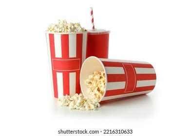 Concept Cinema Food Isolated On White Stock Photo 2216310633 | Shutterstock