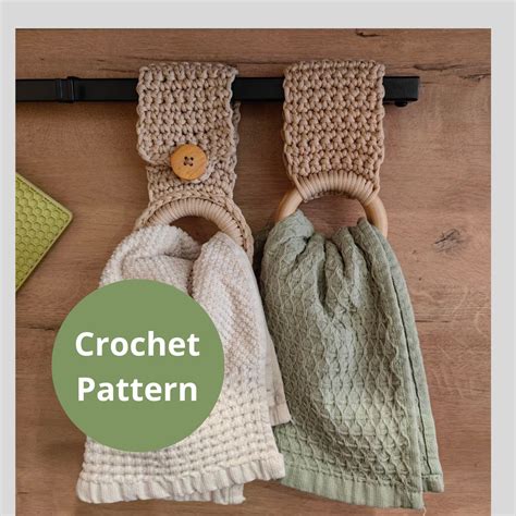 Easy Crochet Towel Ring Holder Pattern Diy Crochet Towel Topper Pattern