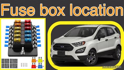 The Fuse Box Location On A Ford Ecosport Youtube