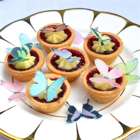 Edible Butterflies Pastel Colours Wafer Rice Paper Mixed Rainbow 3d