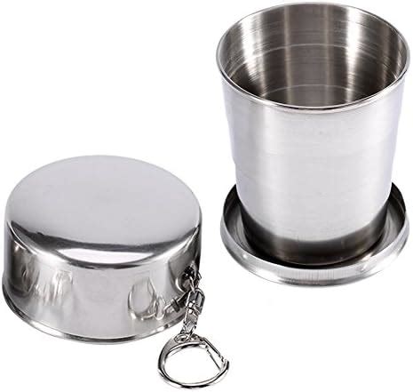 Amazon Ml Stainless Steel Camping Mug Camping Folding Cup