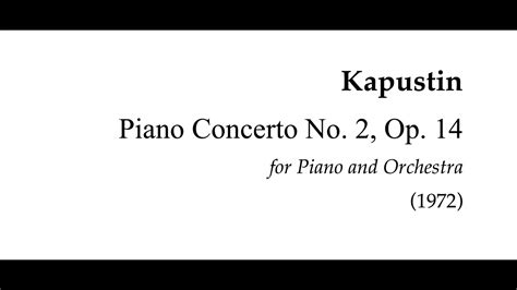 Kapustin Piano Concerto No Moscow Jazz Orchestra A Bu Live