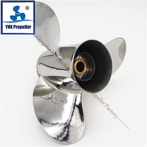 Stainless Steel Marine Outboard Motor Propeller Matched For Tohatsu