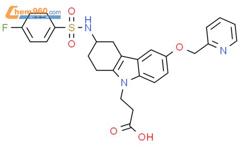 H Carbazole Propanoic Acid Fluorophenyl Sulfonyl