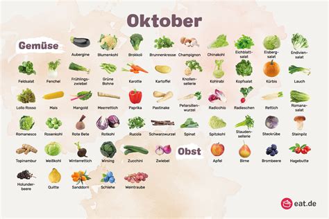 Saisonkalender Oktober für Obst und Gemüse