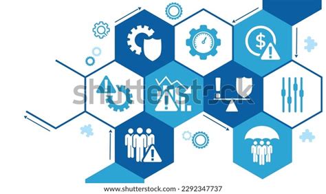 Risk Management Vector Illustration Concept Icons Stock Vector Royalty