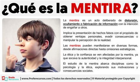 Qué es la Mentira | Definición de Mentira